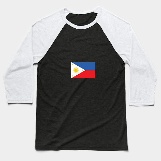 Philippines Flag Baseball T-Shirt by designseventy